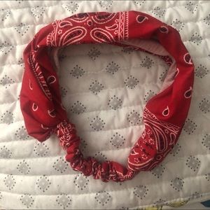 Red Bandana Headband